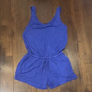 Blue Shorts Romper